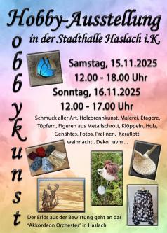 Plakat Hobbykünstler Ausstellung 