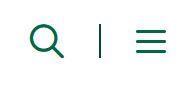 Grüne Lupe und Menü-Symbol